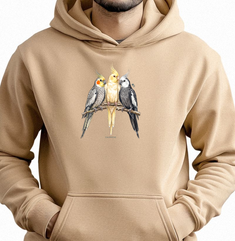 Aves - Calopsitas - Moletom Hoodie