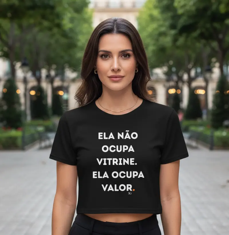 Ela não ocupa Vitrine. Ela ocupa valor