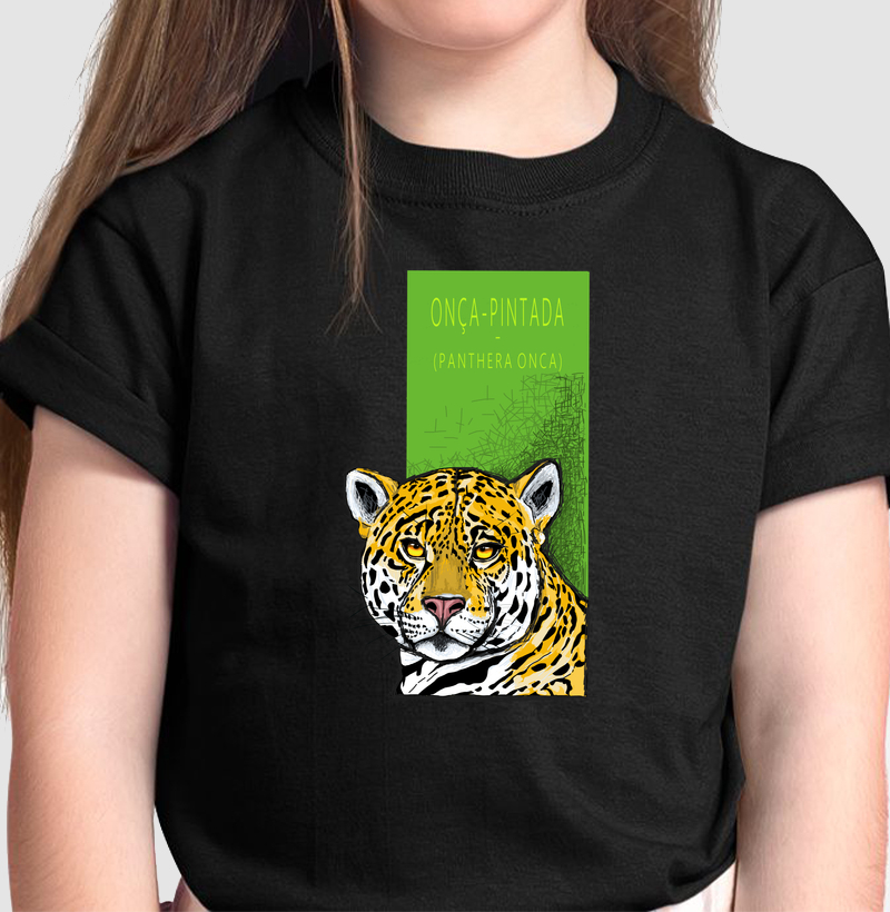 Camiseta Infantil Onça-Pintada - Camiseta Infantil
