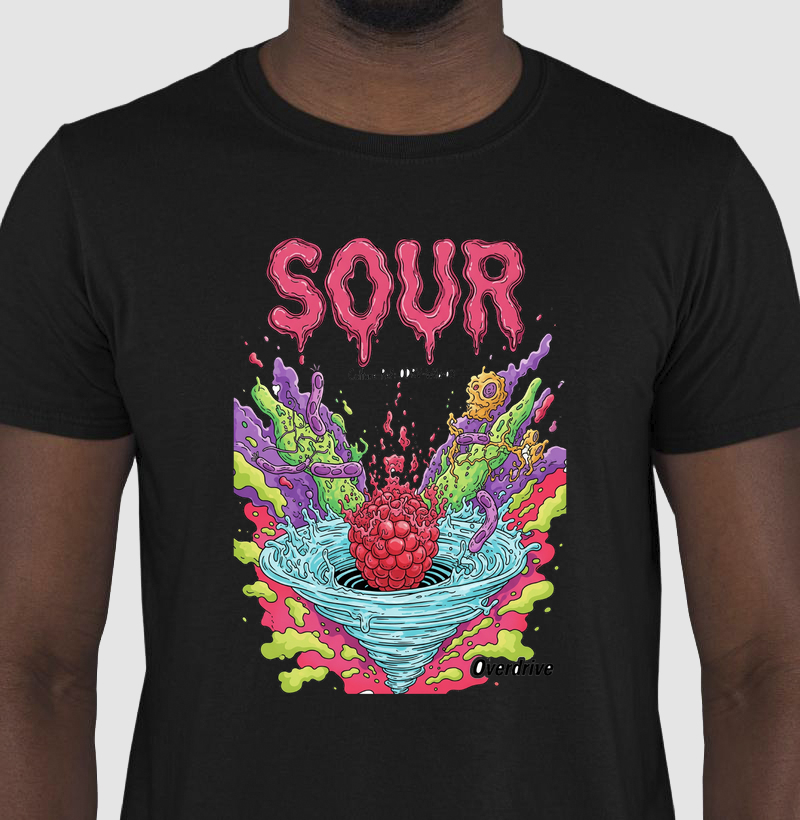 Camiseta Sour Overdrive – Psicodélica e Cerveja Artesanal com Frutas