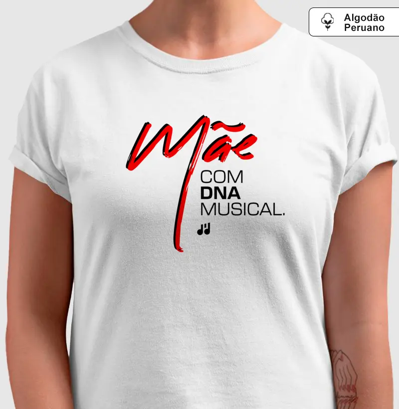 Mão com DNA musical.