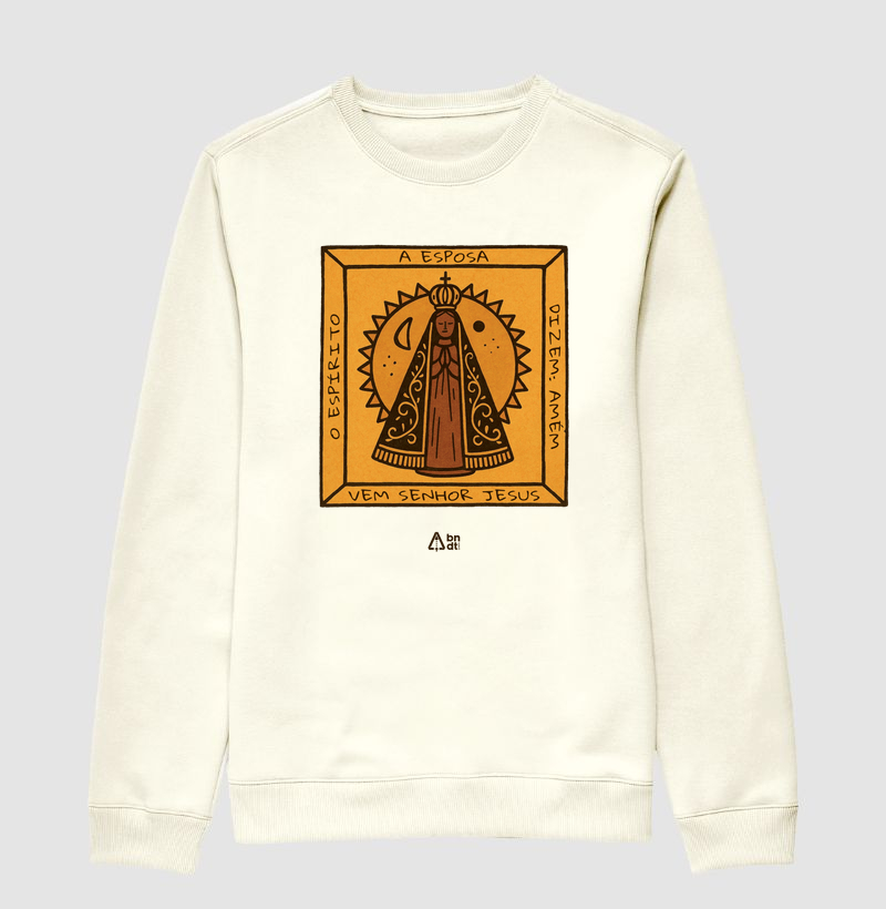 Suéter Moletom Medalha de Nossa Senhora Aparecida