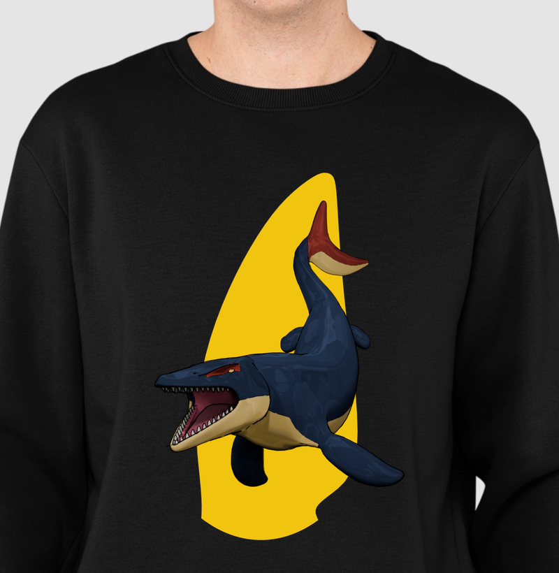 Blusa Dinossauro Suéter Mosassauro Algodão Premium Dinoloco