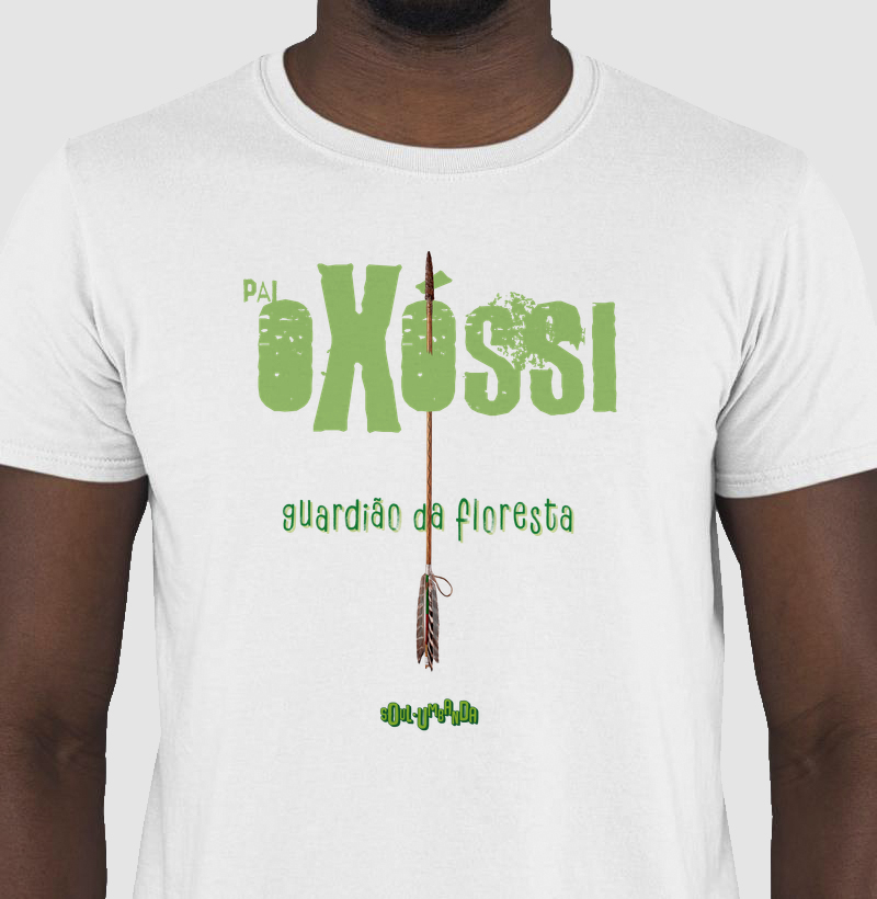 camiseta OXÓSSI guardião da floresta masculina