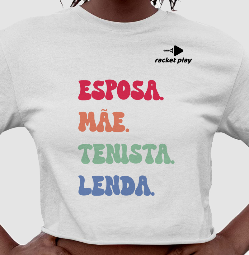 Cropped Tênis - Mãe Tenista Lenda