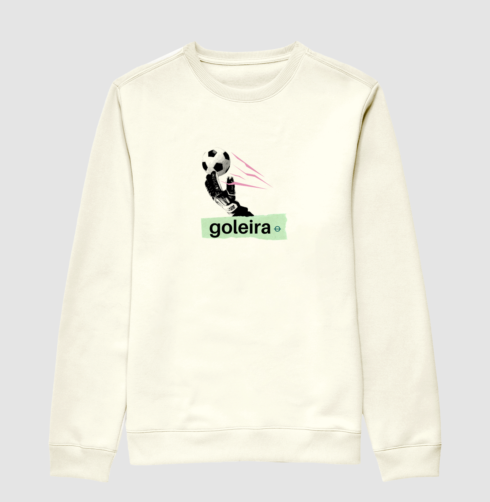 feminina de futebol estampa "goleira" joga bonita