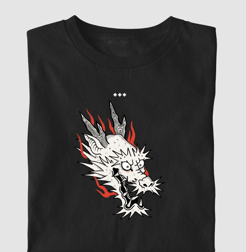 Camiseta Cabeça de Dragão