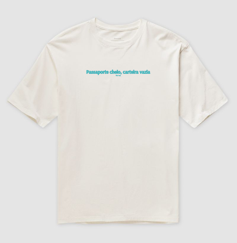 Passaporte cheia, carteira vazia