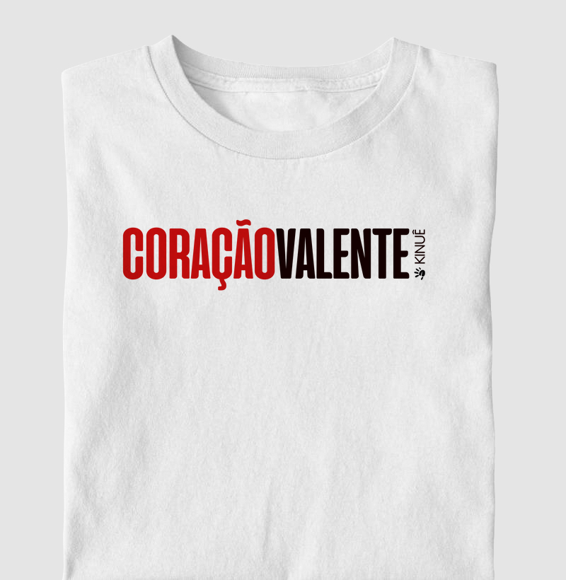 Camiseta - Coração valente