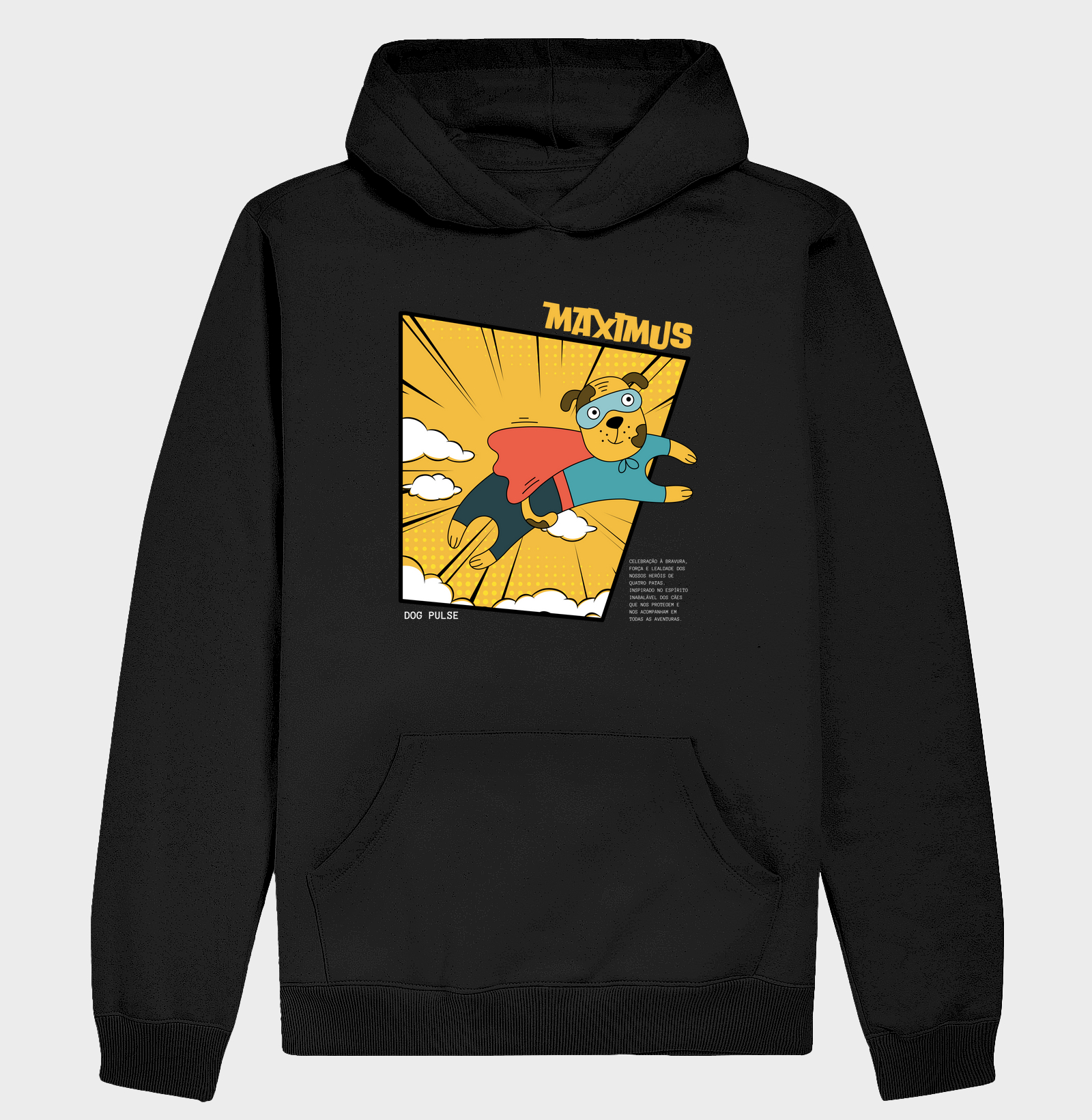 Hoodie Moletom Dog Pulse Maximus - Espírito Inabalável 