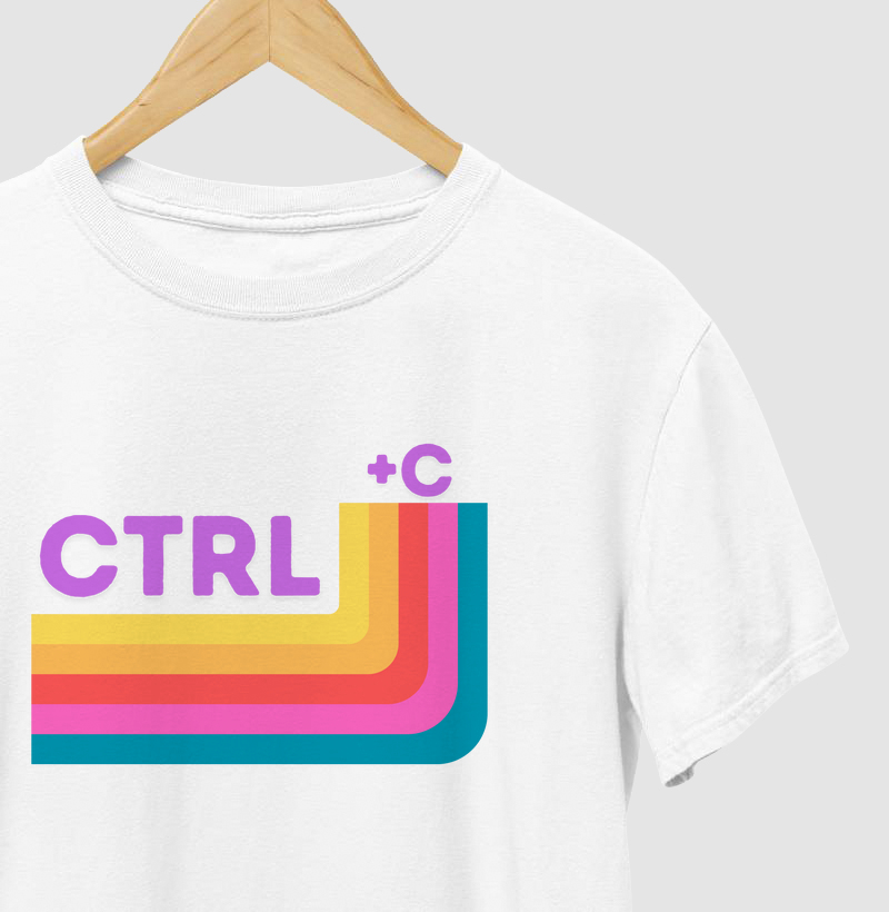 Camiseta CTRL+C Rosa
