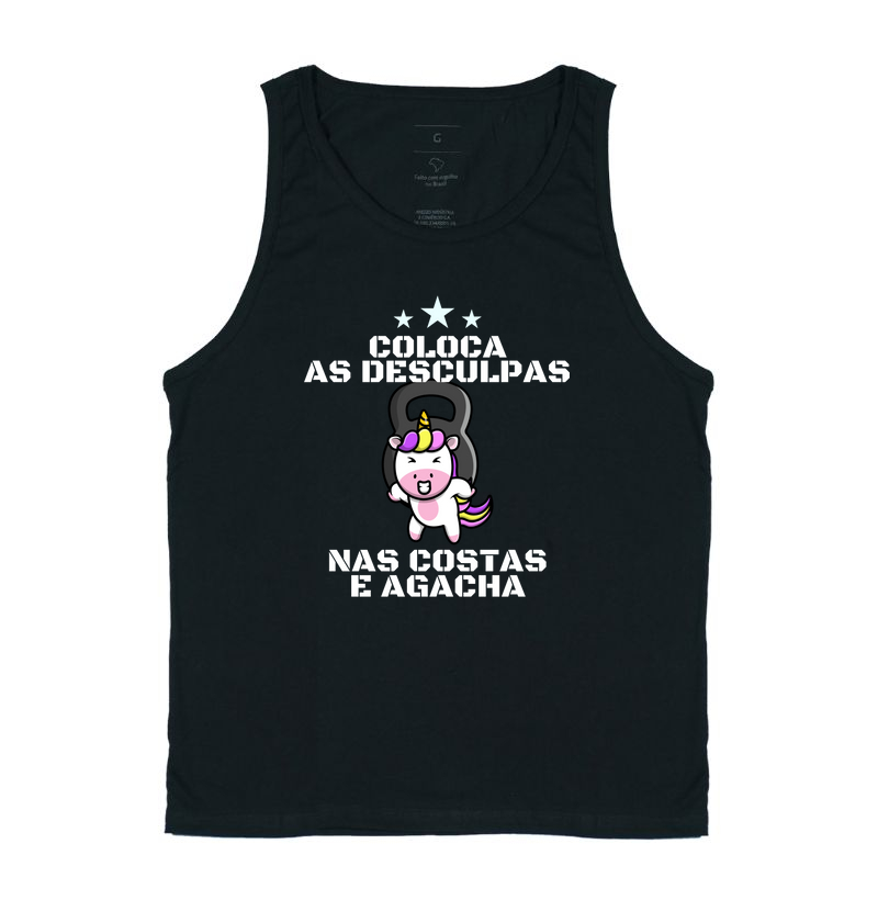 Coloca as desculpas nas costas e agacha