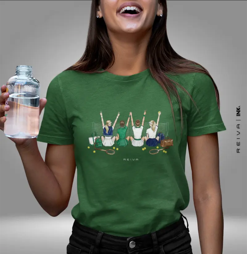 Camiseta Tênis Squad: Amigas na Quadra