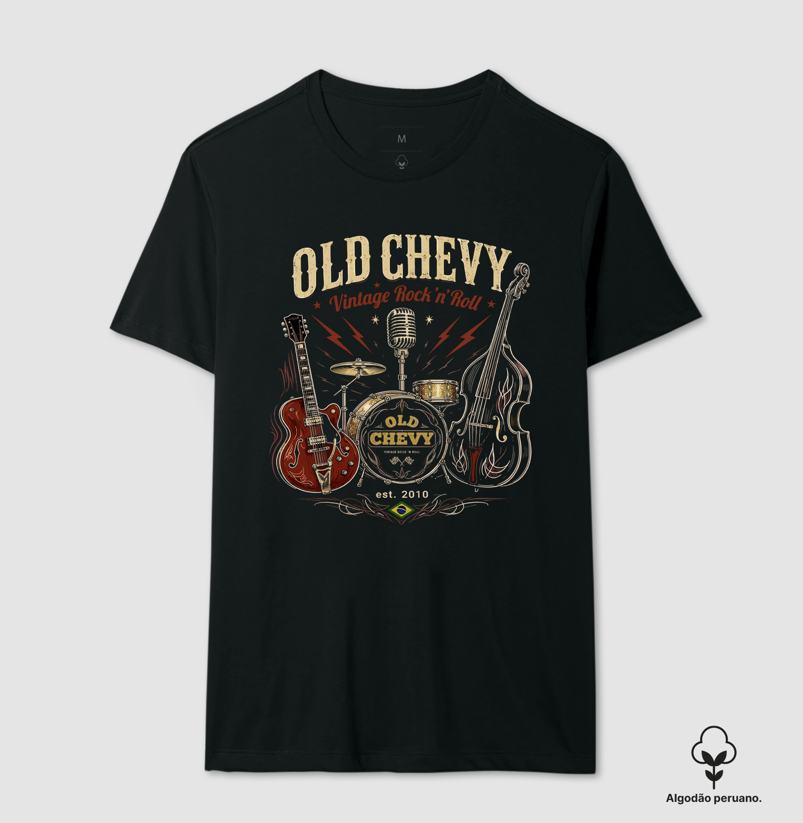The Rhythm Section | Rhythm & Chrome - Old Chevy - Camiseta Algodão Peruano