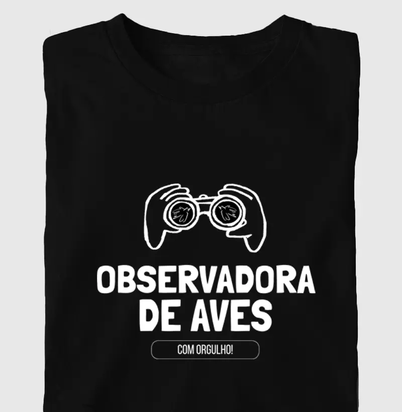 Observadora de Aves Branco - Oversized