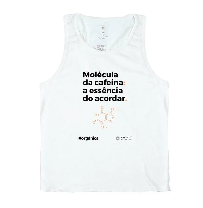 Molécula da cafeína: a essência do acordar.