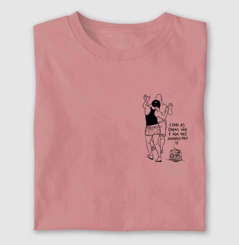 Estampa "como as ondas vão e vem você inundou meu coração"