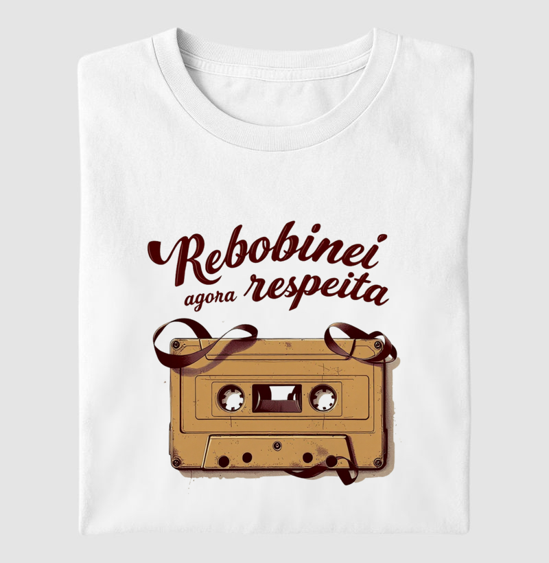 Camiseta Rebobinei K7