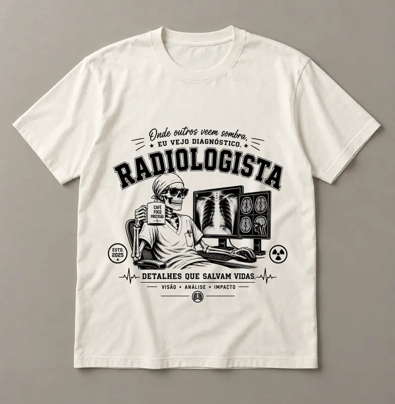 Camiseta — Radiologista & Diagnóstico