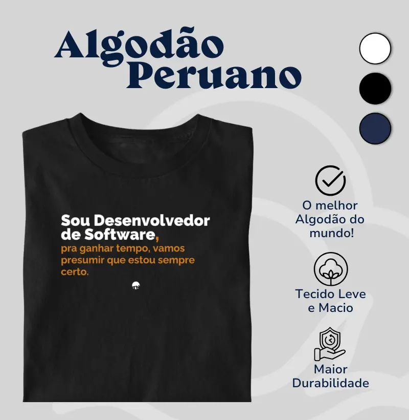 Camiseta Programador Sempre Certo