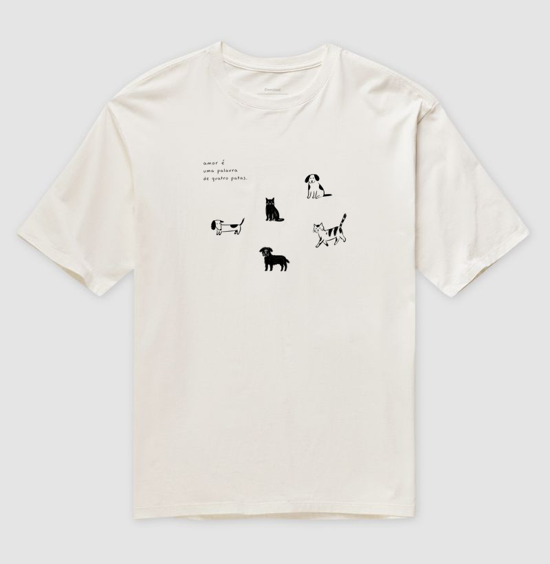 Oversized Amor é uma palavra de quatro patas