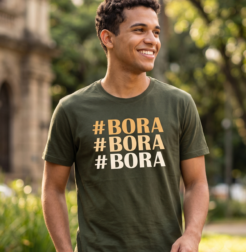 Camiseta Gamer "#Bora #Bora #Bora"