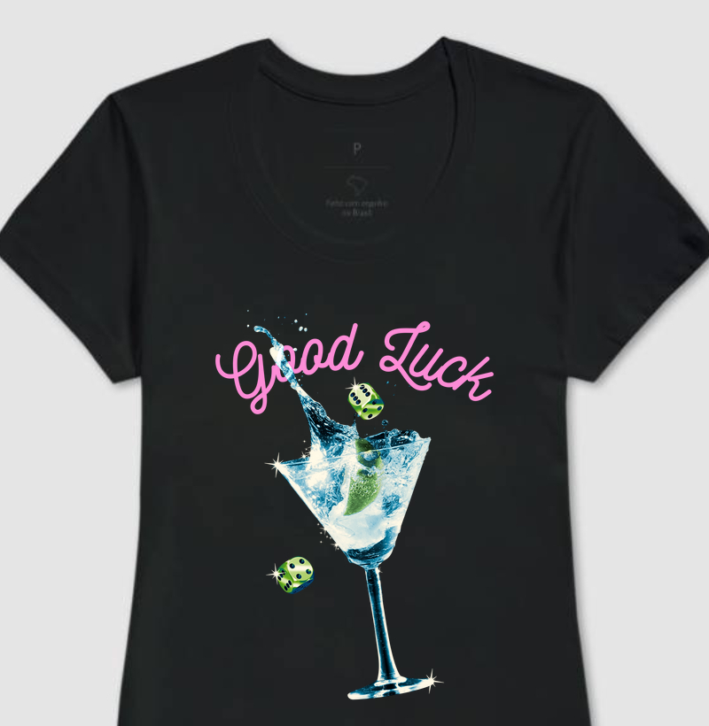 Camiseta Feminina Good luck