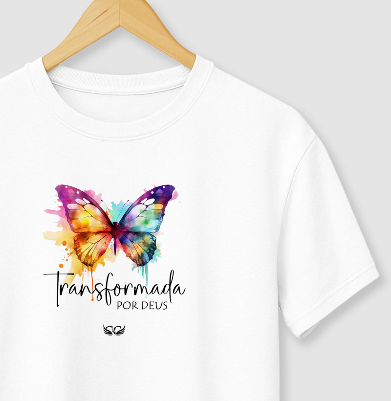 Camiseta Transformada por Deus.