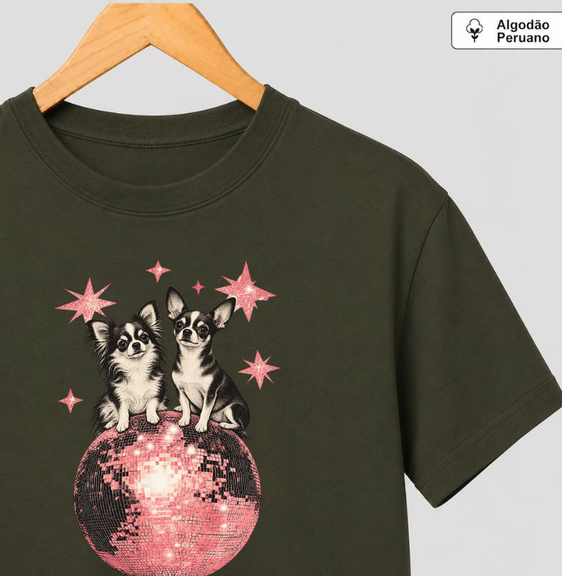 Discoteca  - Camiseta Algodão Peruano