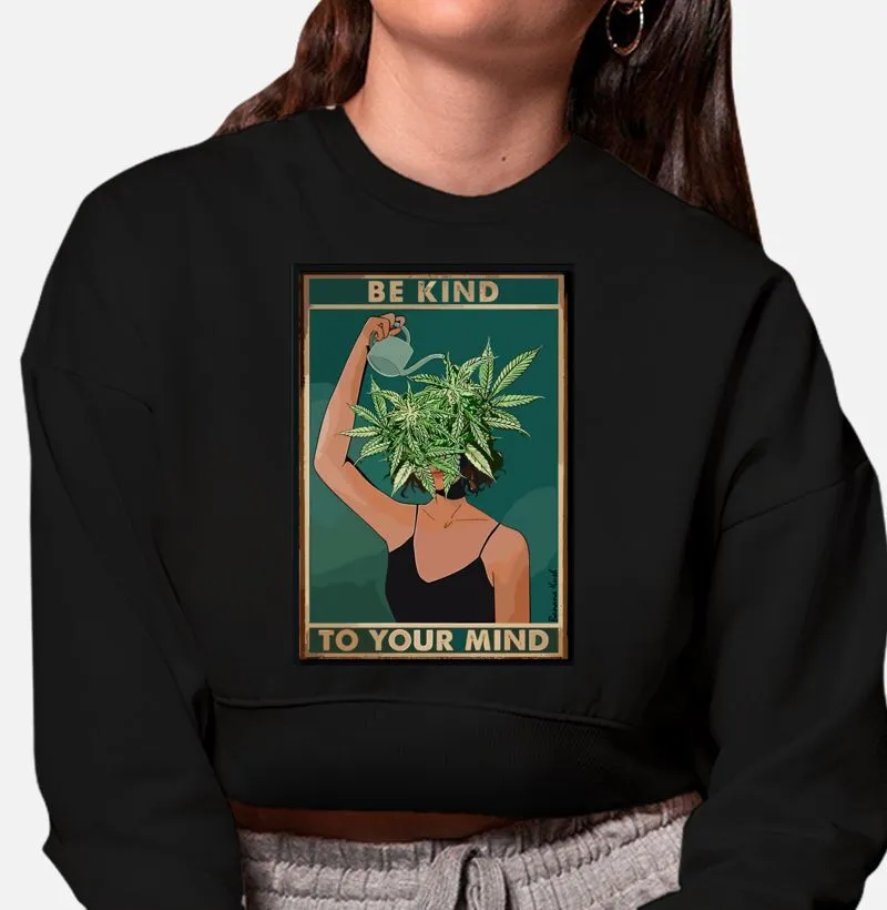 Be Kind Moletom Cropped Premium