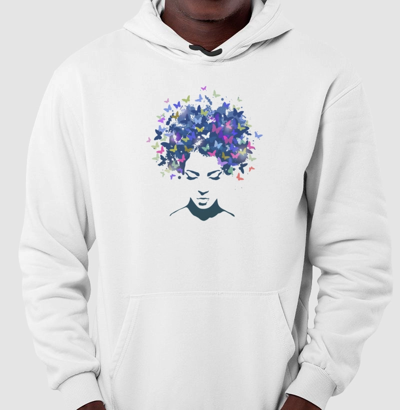 Mulher borboleta moletom