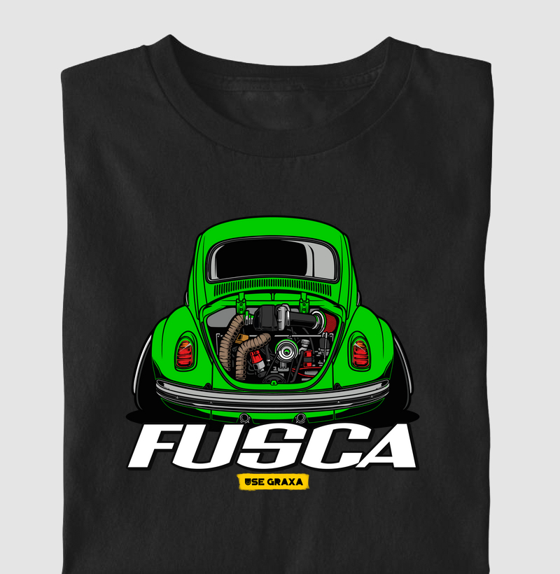 Fusca Turbo Verde Escrita