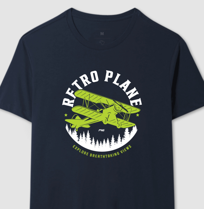 Camiseta Retro plane