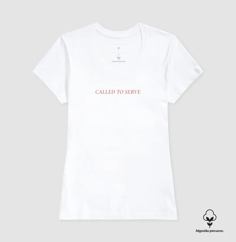 T-SHIRT PIMA FEMININA CALLED TO SERVE
