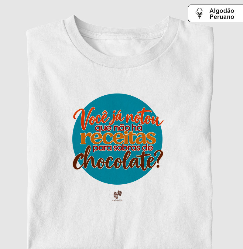 Você já notou que não há receitas para sobras de chocolate?