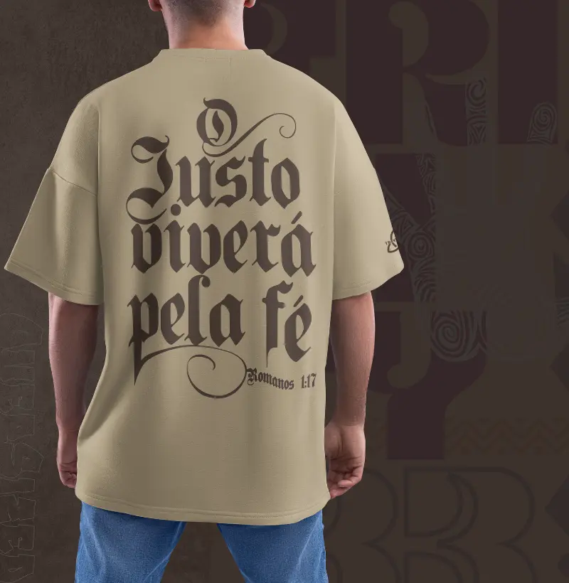 Camiseta O Justo viverá pela fé