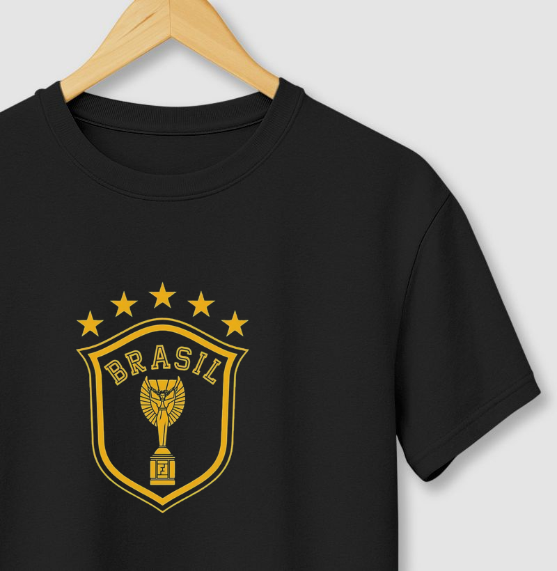 Camiseta Brasil Retrô - Unissex
