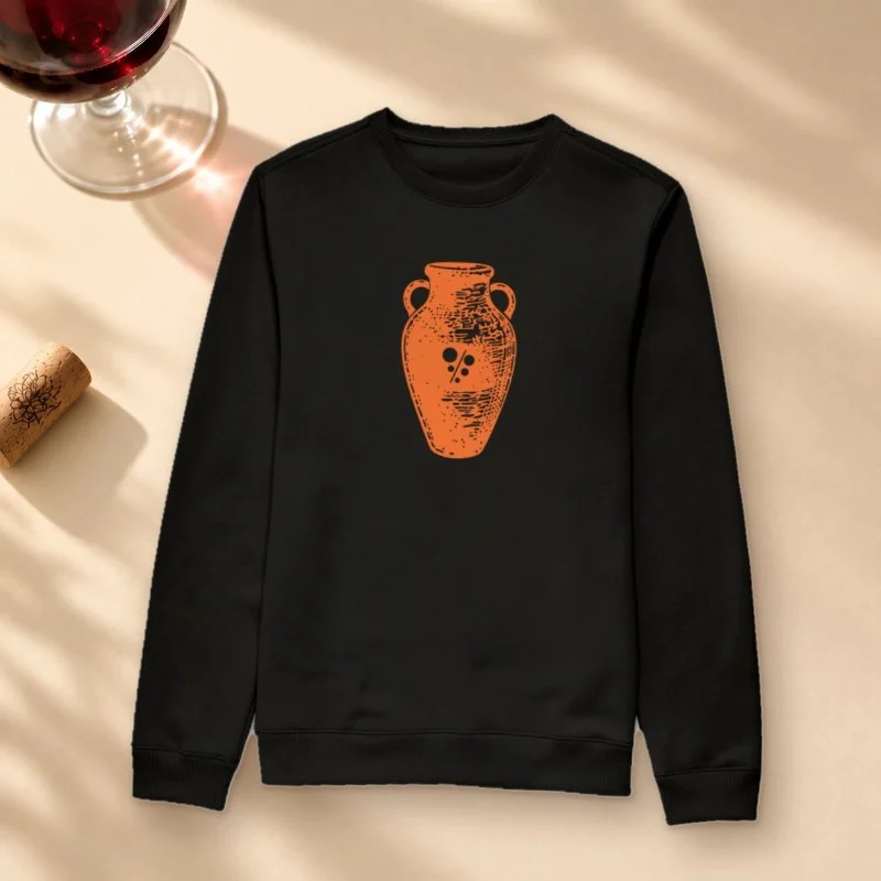 Camiseta Brasil de Vinhos - Ânfora Laranja - Suéter Moletom