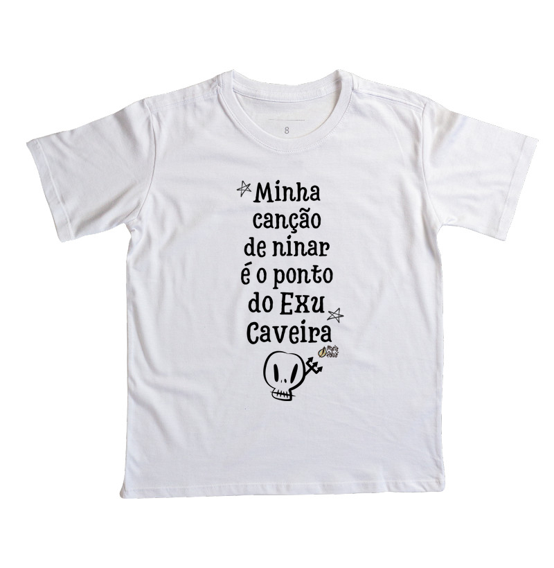Camiseta Infantil Ninar Exu Caveira