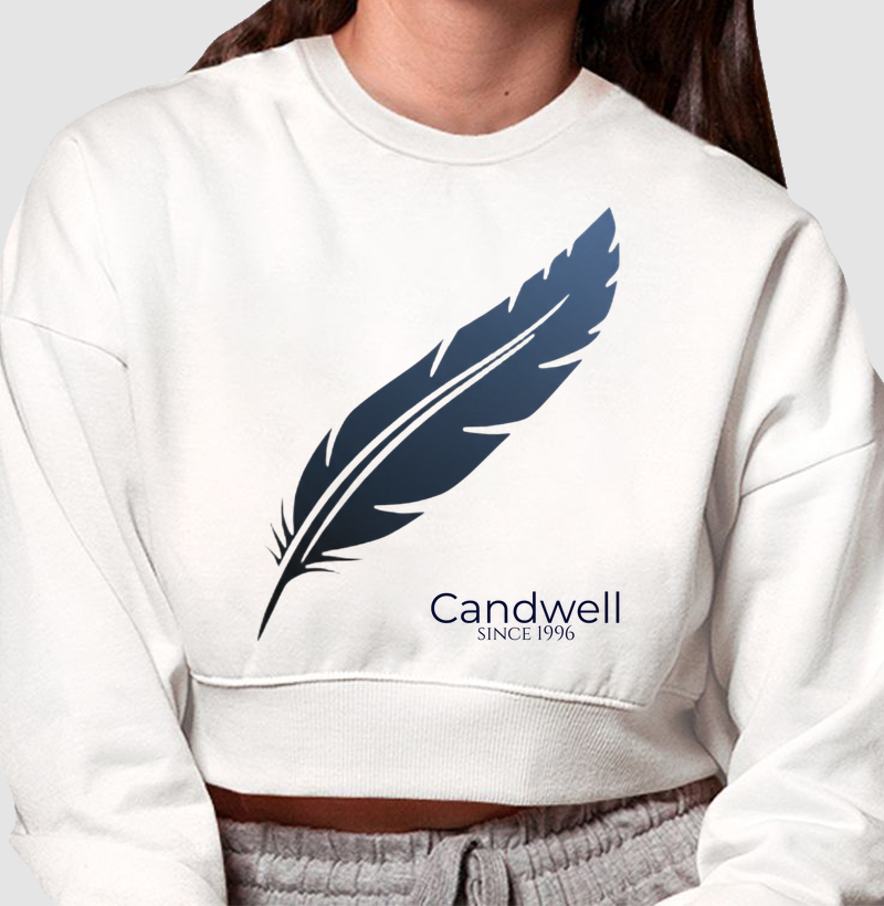 Cropped Moletom Candwell Kingfisher