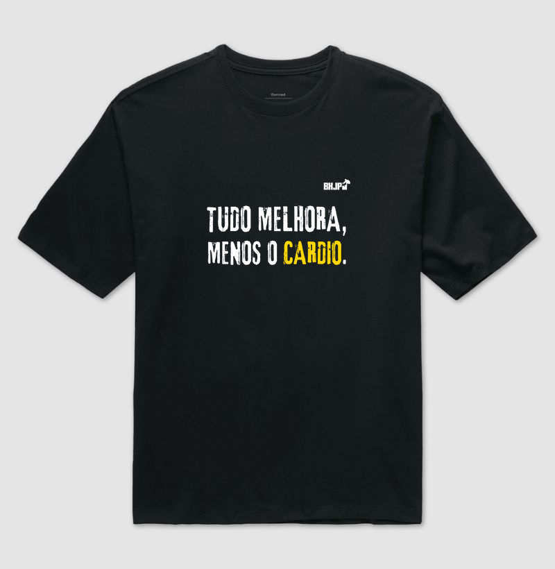 Camiseta Oversized Preta Tudo Melhora
