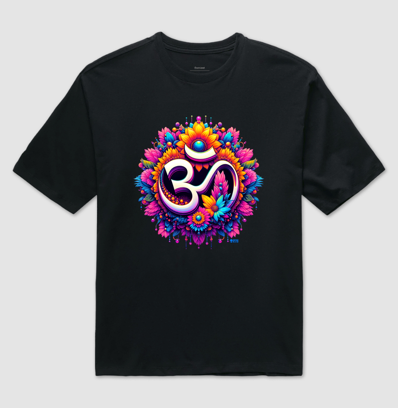 OM Floral Prateado