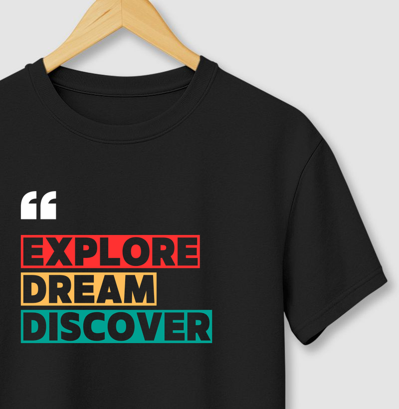 Camiseta Premium Explore Dream Discover | Excursionista