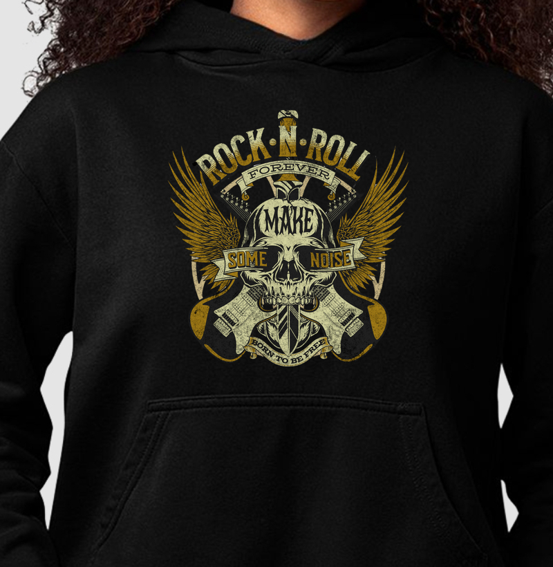Rock n Roll Forever - Moletom Crooped