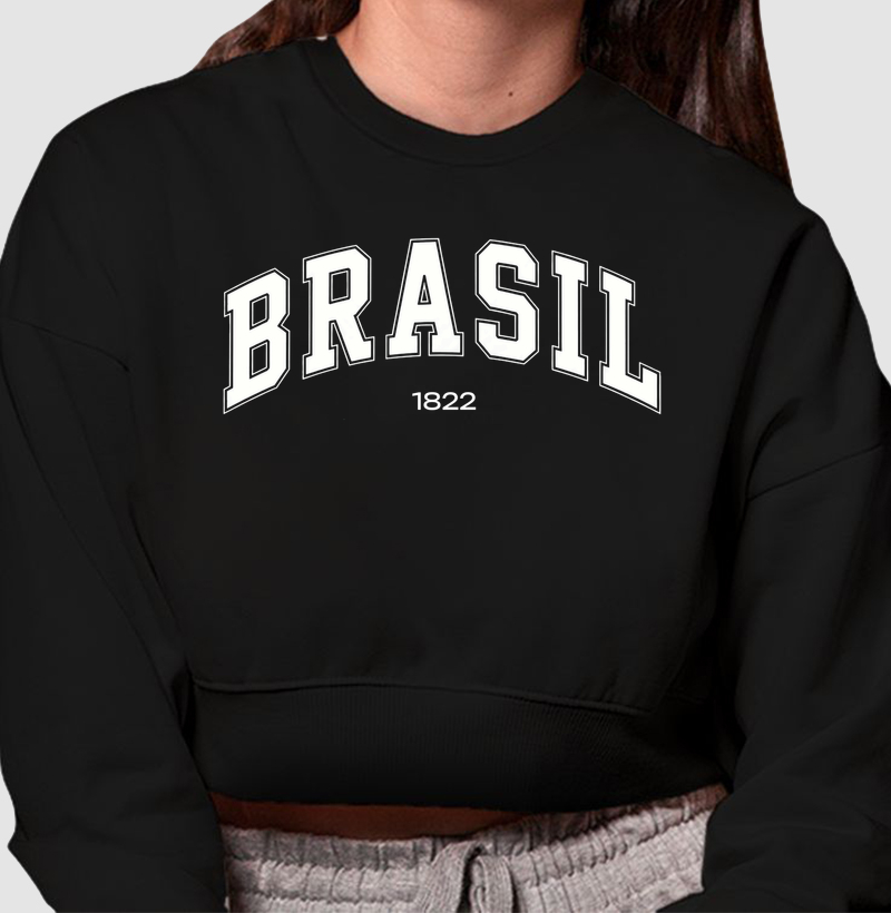 Moletom Cropped Brasil
