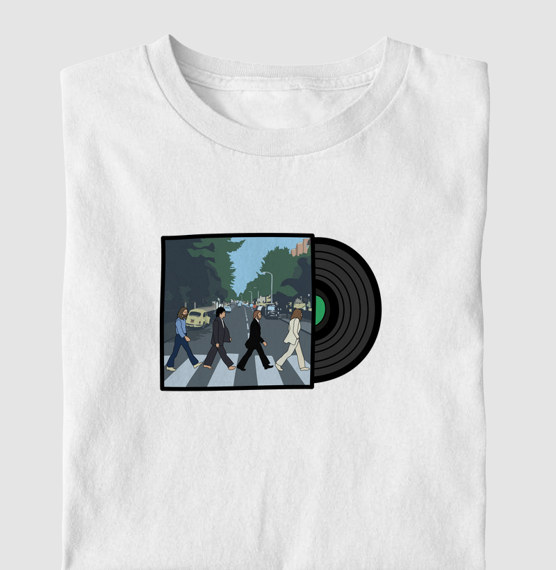 Camiseta Infantil Inspiração Beatles Abbey Road