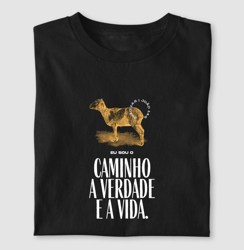 Camiseta Cristã Caminho Verdade e Vida | Milagree