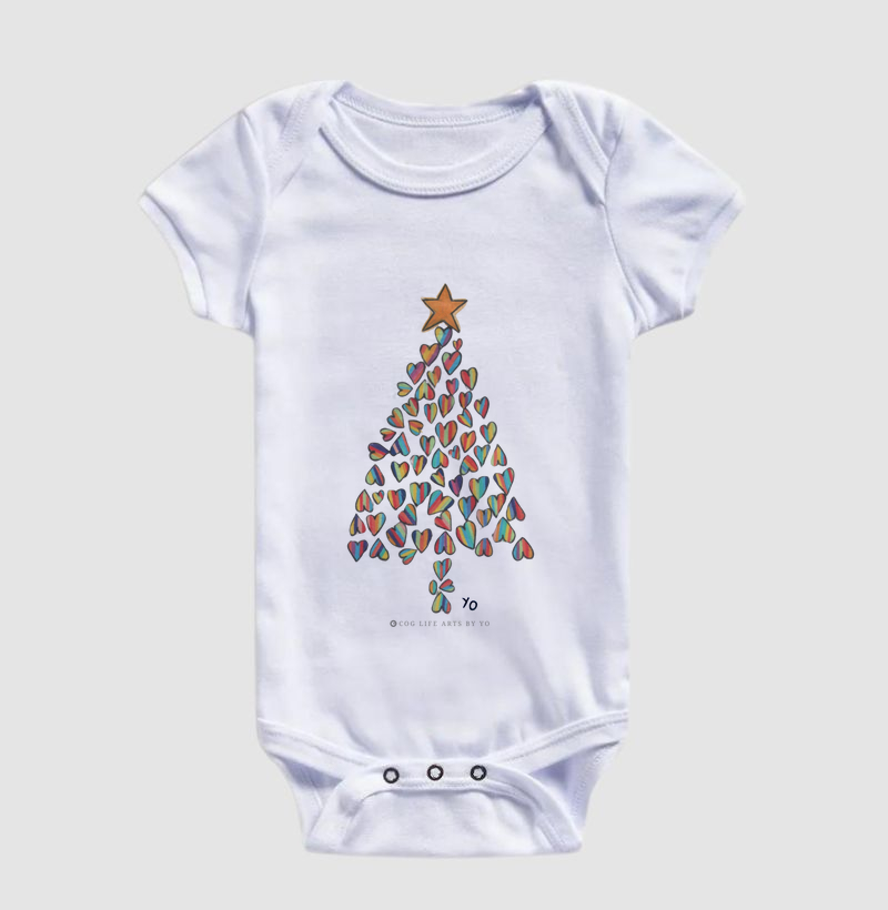 Body Branco Corações by Johannes Cruzué