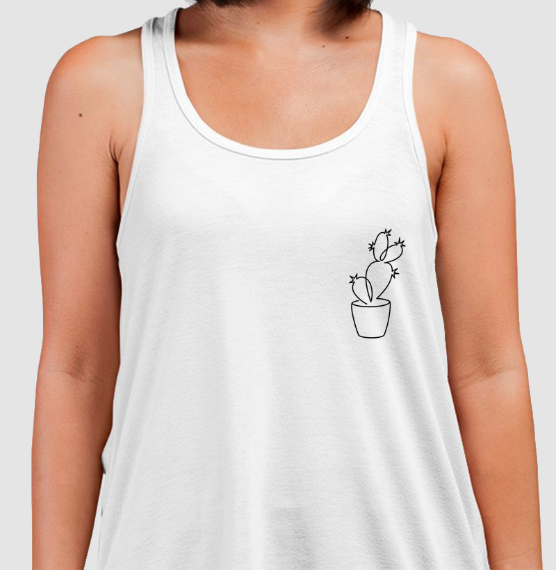 Camiseta Força que Floresce - Regata