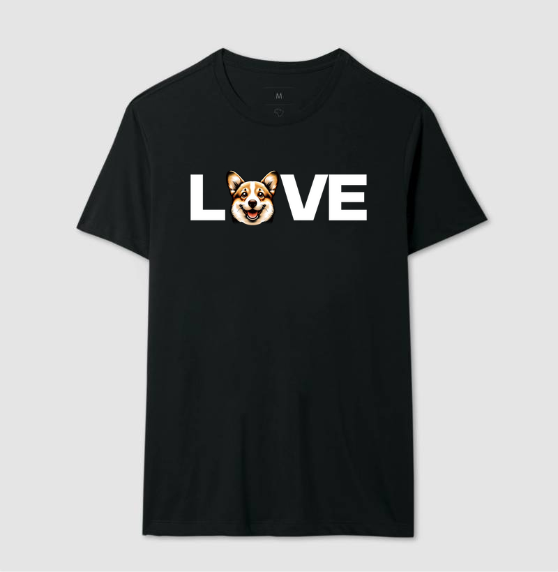 Camiseta Love Corgi Divertida